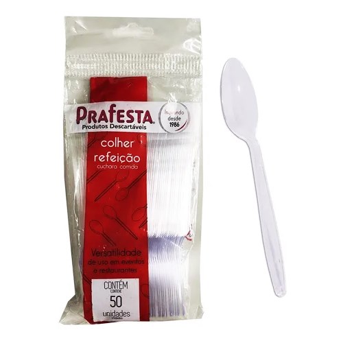 Colher Premium Branca 50UN